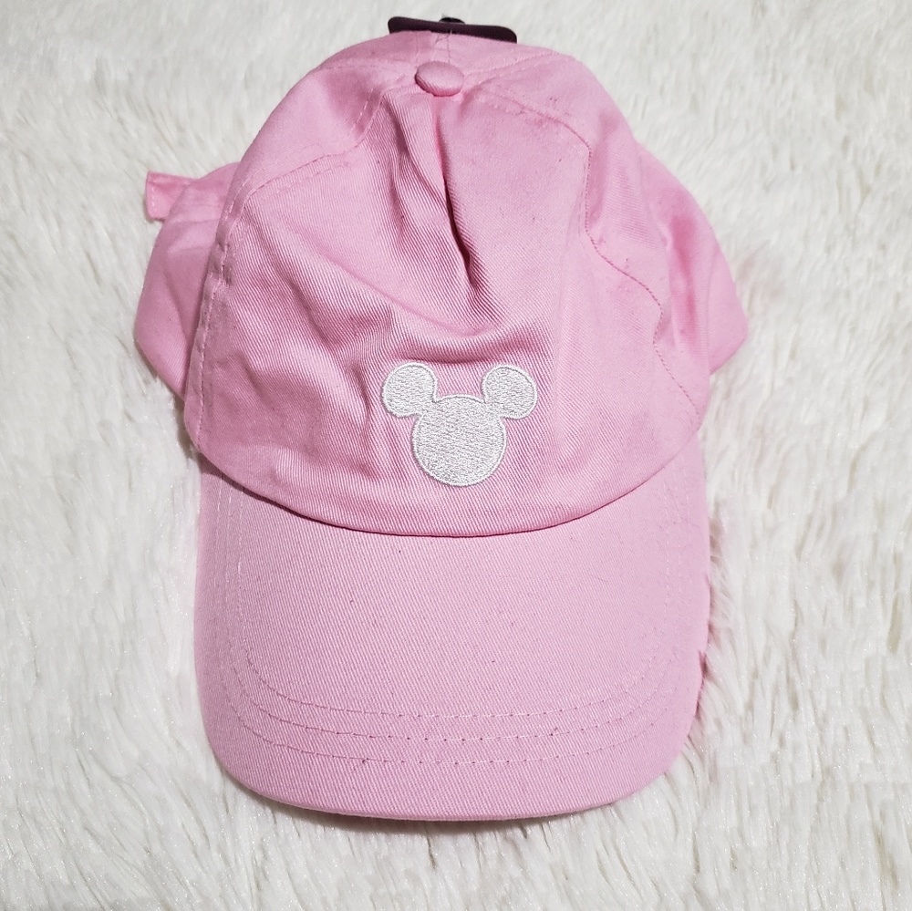 Disney Mickey Mouse Pink and White Cap Hat